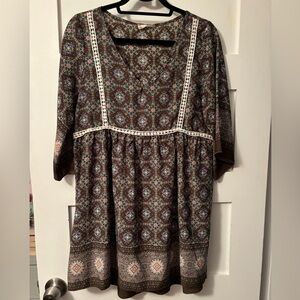 Boho pattern dress